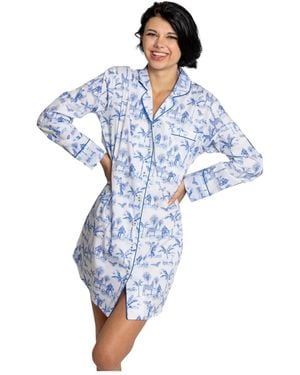 Sant And Abel Skydog Toile Night Shirt - Blue