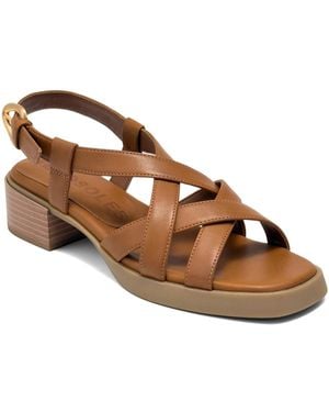 Aerosoles Daily Low Heeled Strappy Sandals - Brown