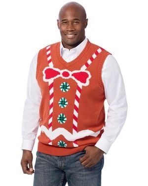 Kingsize Big & Tall Novelty Seasonal Vest - Red