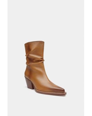Dante Soft Leather Ankle Boots Gadot By - White