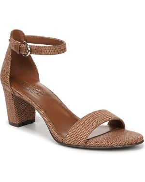 Naturalizer Vera Ankle Strap Dress Sandals - Brown