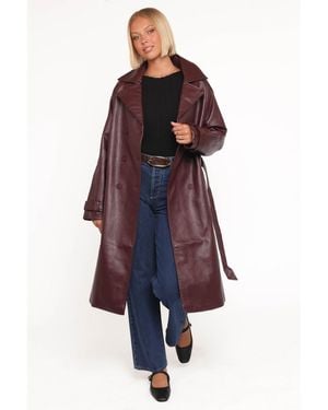Petal & Pup Vita Faux Leather Jacket - Purple