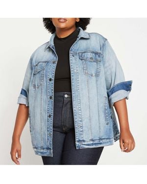 UNIVERSAL STANDARD Denim Chore Jacket - Blue