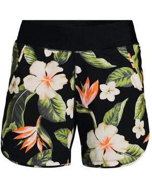 Lands' End Plus Size Sunshade Upf 50 5" Board Shorts - Green