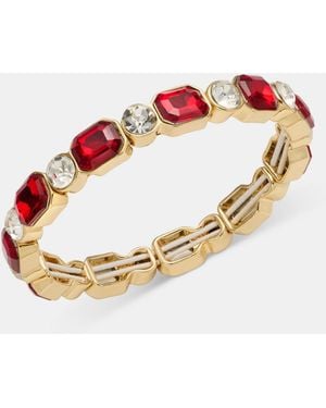 Anne Klein Crystal Stretch Bracelet - Pink