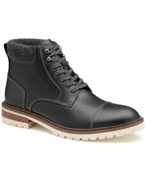 Johnston & Murphy Barrett Cap Toe Boots - Black