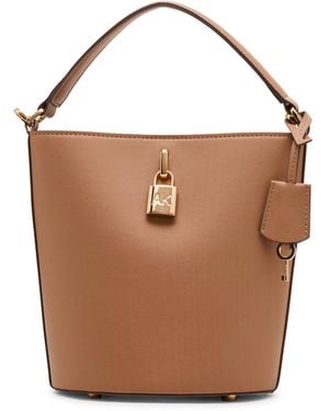 Anne Klein Small Lock Bucket - Brown