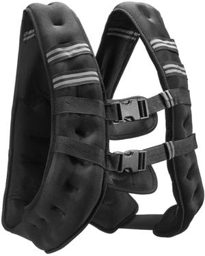 SUGIFT Sugfit Weighted Vest 20 Lb Adjustable Fitness Vest - Black