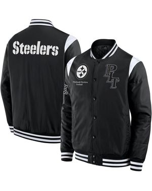 Fanatics And Pittsburgh Steelers Elements Elite Full-snap Jacket - Black