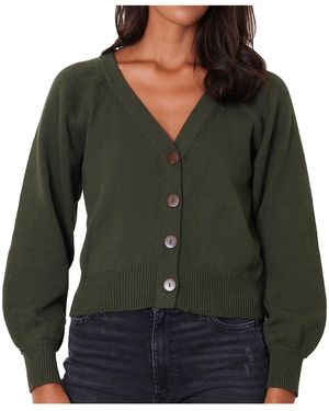 Paneros Clothing S Cotton Greta Cardigan - Green