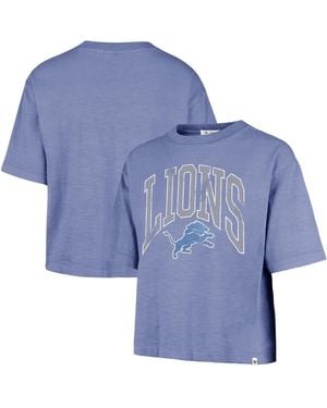 '47 Detroit Lions Cropped Mindi Slub T-shirt - Blue