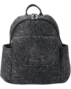 Baggallini Journey Anti-theft Small Backpack Messenger - Black