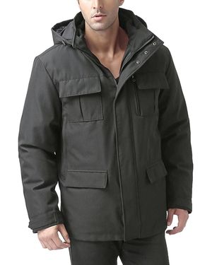 Moderm Men 3-in-1 Hooded Down Parka Coat - Gray