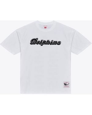 Mitchell & Ness Miami Dolphins Monochrome T-shirt - White
