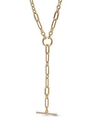 PANDORA Gold-tone Link Chain Y-necklace - Metallic