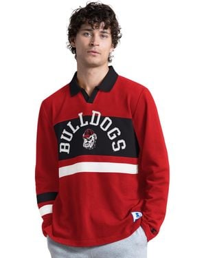 Starter Georgia Bulldogs Team Spirit Rugby Shirt - Red