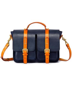 Old Trend Small Speedwell Satchel Bag - Blue