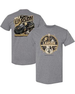 Hendrick Motorsports Team Collection Kyle Larson Zac Brown Band 2025 Chevrolet Camaro T-shirt - Gray
