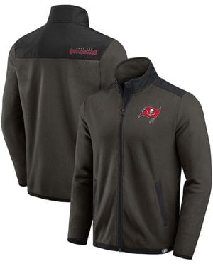 Fanatics Tampa Bay Buccaneers Color Block Polar Fleece Full-zip Jacket - Black