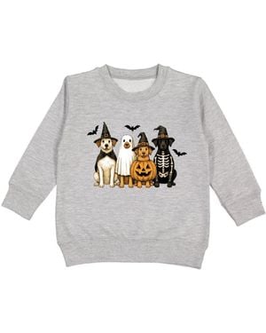 Sweet Wink Little Boys 5-8 Halloween Puppies Sweatshirt - Gray