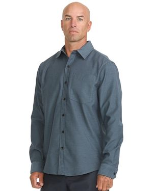 Quiksilver Brushed Sateen Regular-fit Shirt - Blue