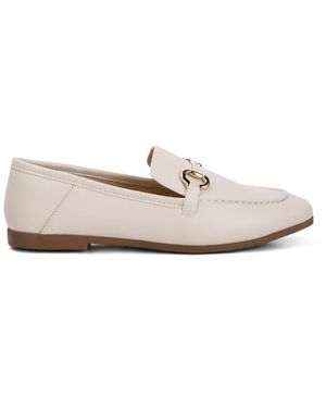 LONDON RAG Finola Horsebit Embellished Loafers - White
