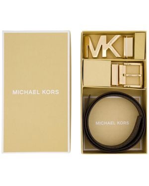 Michael Kors Michael 2-pack Leather Belts - Natural