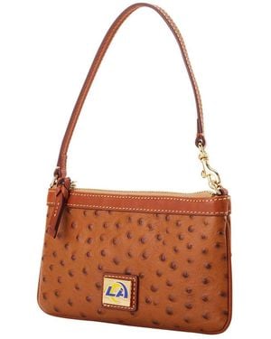 Dooney & Bourke Los Angeles Rams Large Slim Wristlet - Brown