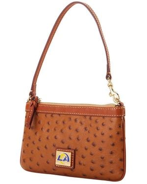 Dooney & Bourke Los Angeles Rams Large Slim Wristlet - Brown