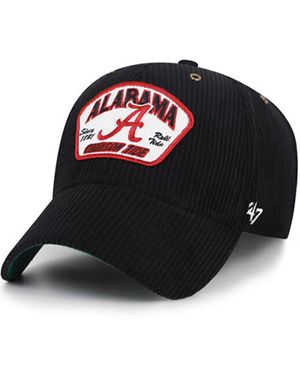 '47 And Alabama Crimson Tide Accordia Corduroy Mvp Adjustable Hat - Black