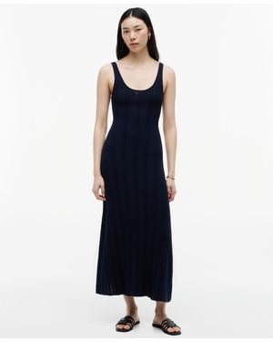 Tommy Hilfiger Cotton Cable Pointelle Maxi Dress - Blue