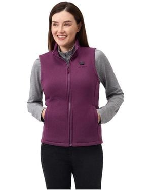 Ororo 4-zone Heated Fleece Vest - Purple