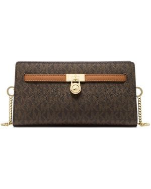 Michael Kors Hamilton Small Logo Convertible Crossbody - Brown