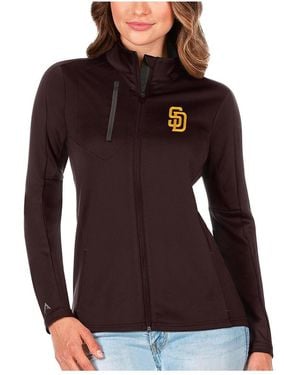 Antigua Brown/charcoal San Diego Padres Generation Full-zip Jacket - Purple