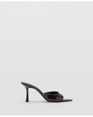 Mango Patent Leather High-heeled Sandals - Red