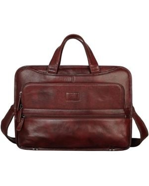 Mancini Laptop Briefcase - Red