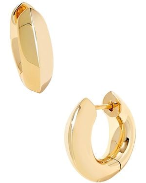 Kendra Scott 14k Gold-tone Over Brass Mikki Metal huggie Earrings - Metallic