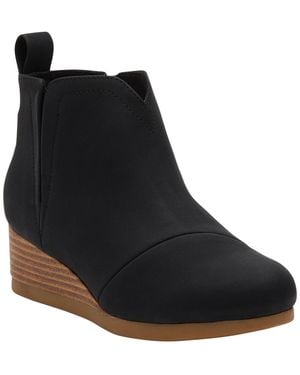 TOMS Girls' Clare Wedge Boots - Black
