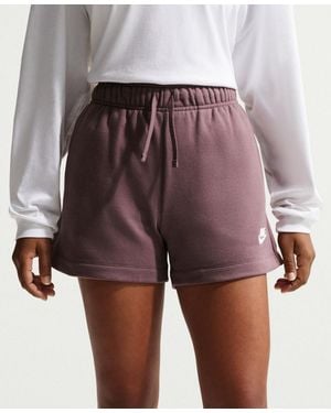 Nike Sportswear Club Fleece Mid-rise Shorts - Red