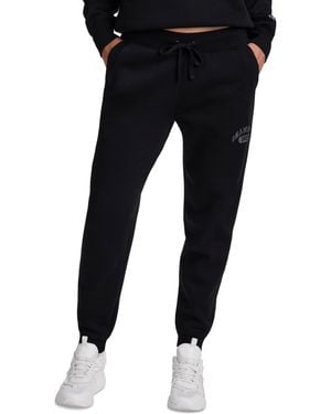 Champion Powerblend Fleece Graphic-print Sweatpants - Black