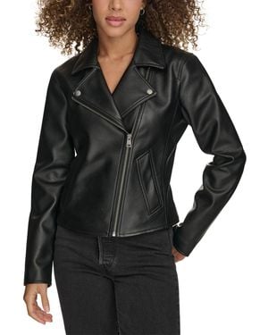 Levi's Levis Faux Leather Asymmetric Zip Moto Jacket - Black
