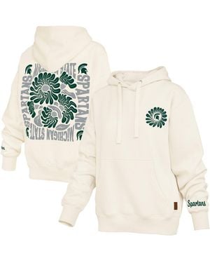 Pressbox Michigan State Spartans Elena Janise Hoodie - Natural