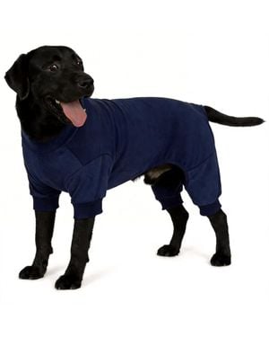 Aronkl Dog Fleece Pajamas - Blue