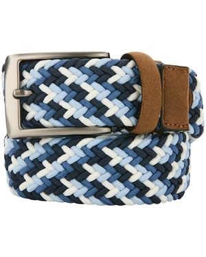 Perry Ellis Braided Stretch Belt - Blue