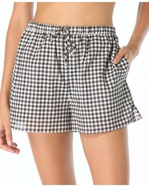 MICHAEL Michael Kors Michael Kors Pull-on Swim Cover Up Shorts - Black
