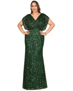Lara Beaded Gown - Green