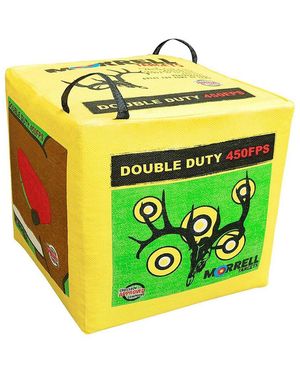 Morrell Targets Morrell Double Duty 450 Fps 4 Sided Cube Field Point Archery Bag Target - Yellow