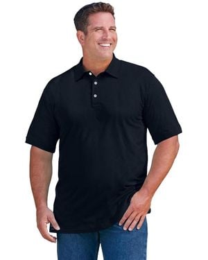 Kingsize Big & Tall Ribbed Polo - Blue