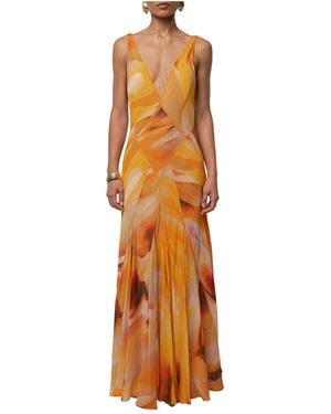 JLUXLABEL Prism Tide Maxi Dress - Orange