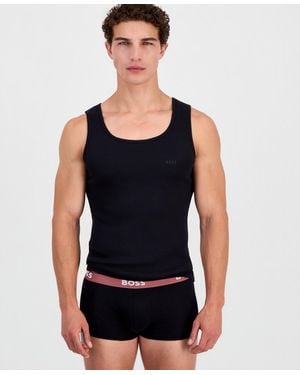 BOSS Ribbed Tank Tops - Black